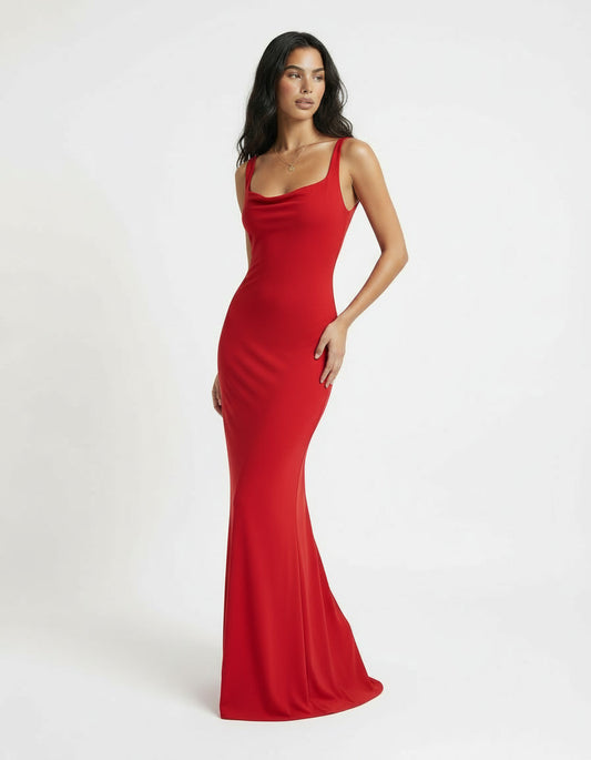 Lani Bow-Tie Maxi dress